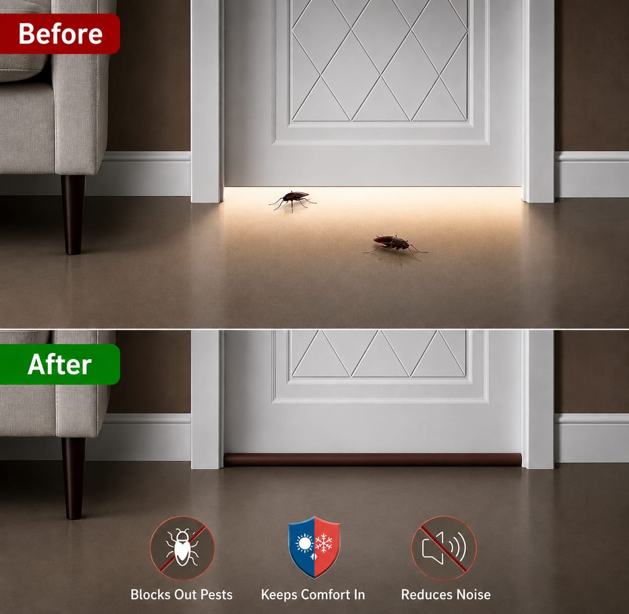 Door Seal Strip Gap Filler