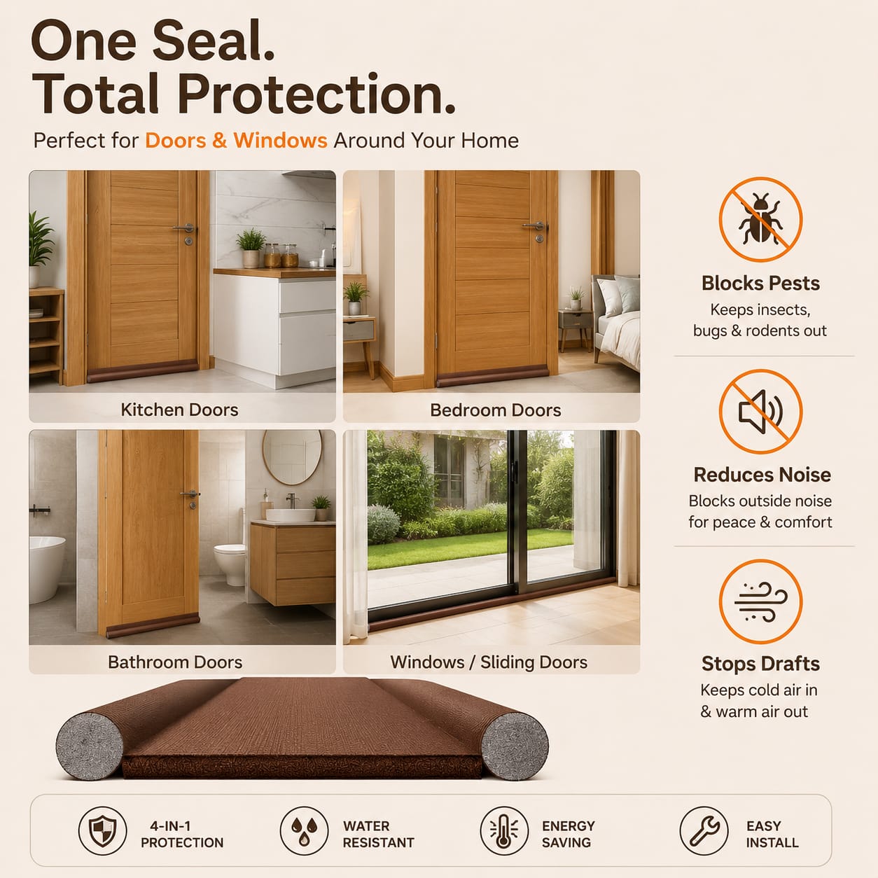 Door Seal Strip Gap Filler